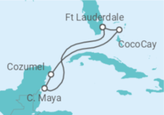 Itinerario del Crucero Lighthouse Point y Castaway Cay - Disney Cruise Line