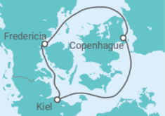 Itinerario del Crucero Dinamarca - AIDA