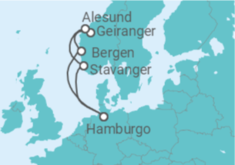 Itinerario del Crucero Noruega - AIDA
