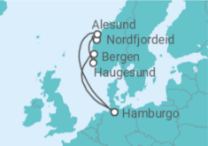 Itinerario del Crucero Noruega - AIDA
