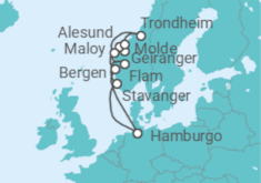 Itinerario del Crucero Noruega - AIDA