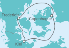 Itinerario del Crucero Dinamarca - AIDA