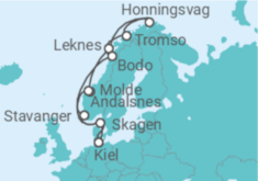 Itinerario del Crucero Noruega - AIDA