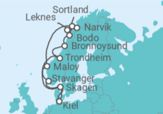 Itinerario del Crucero Noruega - AIDA