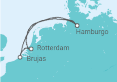 Itinerario del Crucero Bélgica, Holanda - AIDA