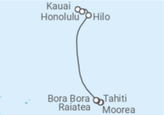Itinerario del Crucero Polinesia Francesa, Estados Unidos (EE.UU.) - NCL Norwegian Cruise Line