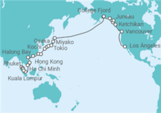 Itinerario del Crucero Pacífico Norte  - Princess Cruises