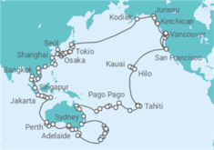 Itinerario del Crucero Vuelta al mundo 2028 - Regent Seven Seas