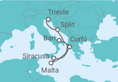 Itinerario del Crucero Grecia, Malta, Croacia TI - Costa Cruceros