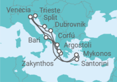 Itinerario del Crucero Desde Venecia (Italia) a Trieste (Italia) TI - Costa Cruceros