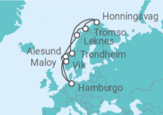 Itinerario del Crucero Sol de medianoche TI - Costa Cruceros