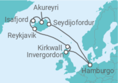Itinerario del Crucero Islandia, Reino Unido TI - Costa Cruceros