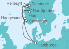 Itinerario del Crucero Noruega TI - Costa Cruceros