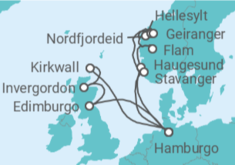 Itinerario del Crucero Noruega, Alemania, Reino Unido TI - Costa Cruceros