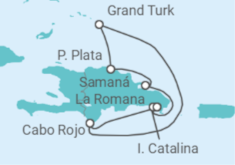 Itinerario del Crucero Todos los colores del Caribe  TI - Costa Cruceros