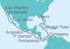 Itinerario del Crucero Costas del Canal de Panamá - Oceania Cruises