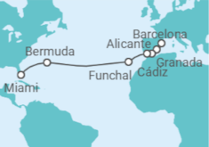 Itinerario del Crucero Palacios y Playas de Color de Rosa - Oceania Cruises