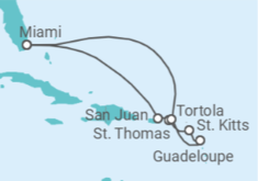 Itinerario del Crucero Esplendor caribeño - Oceania Cruises