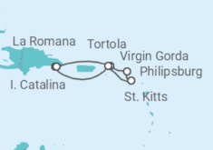 Itinerario del Crucero Surcando el Sur del Caribe II - Con vuelos - MSC Cruceros