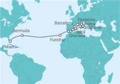 Itinerario del Crucero Romance, Rivieras y Reggae - Oceania Cruises