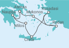 Itinerario del Crucero La rejuvenecedora belleza del mar Egeo - Silversea