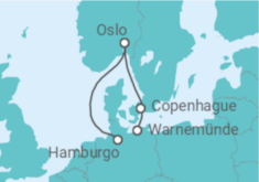 Itinerario del Crucero Dinamarca, Noruega - AIDA