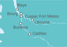 Itinerario del Crucero Sabores de Burdeos - AmaWaterways