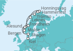 Itinerario del Crucero Noruega - AIDA
