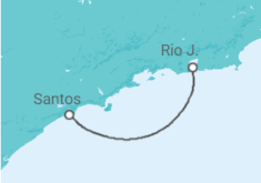 Itinerario del Crucero Brasil - MSC Cruceros