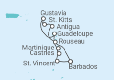 Itinerario del Crucero Corazón y alma tropicales - Regent Seven Seas