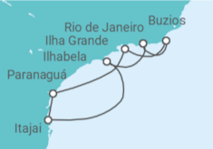 Itinerario del Crucero Brasil - MSC Cruceros
