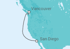 Itinerario del Crucero Estados Unidos (EE.UU.) - Holland America Line