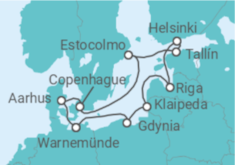 Itinerario del Crucero Capitales Bálticas - MSC Cruceros