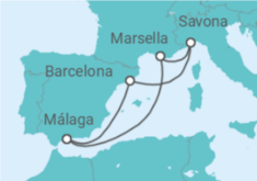 Itinerario del Crucero Aroma de mar TI - Costa Cruceros