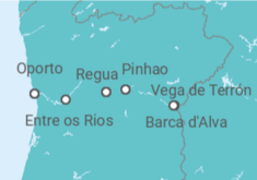 Itinerario del Crucero El seductor Duero - AmaWaterways