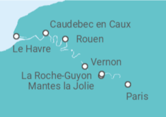 Itinerario del Crucero Impresiones del Sena y París - AmaWaterways