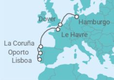 Itinerario del Crucero Portugal, España, Francia, Reino Unido TI - Costa Cruceros