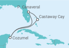 Itinerario del Crucero México - Disney Cruise Line