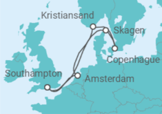 Itinerario del Crucero Holanda, Dinamarca - Disney Cruise Line