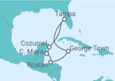 Itinerario del Crucero México, Honduras, Islas Caimán - Royal Caribbean