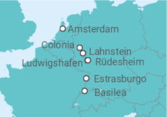 Itinerario del Crucero Los castillos del Rin y los Alpes suizos - AmaWaterways