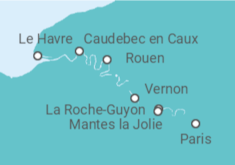 Itinerario del Crucero Impresiones del Sena y París - AmaWaterways