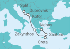 Itinerario del Crucero Grecia, Montenegro, Croacia TI - Costa Cruceros