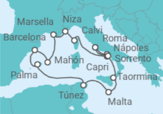 Itinerario del Crucero Un largo viaje lleno de espectacular serenidad, vistas a las montañas y espíritu mítico. - Explora Journeys