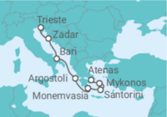 Itinerario del Crucero Regreso a los clásicos - Regent Seven Seas