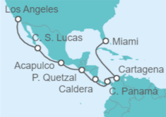 Itinerario del Crucero México, Costa Rica, Panamá, Colombia - NCL Norwegian Cruise Line