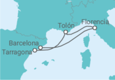 Itinerario del Crucero Primera travesía TI - Corazul Cruceros