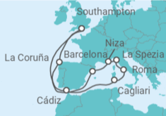 Itinerario del Crucero España, Italia y Francia TI - Celebrity Cruises