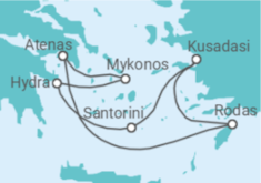 Itinerario del Crucero Grecia, Turquía TI - Celebrity Cruises