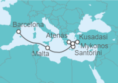Itinerario del Crucero Islas Griegas y Turquía TI - Celebrity Cruises